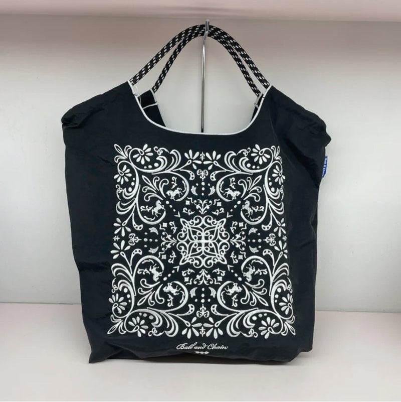 New Japanese Ball Chain Flower Vine Embroidered Shopping Bag Fashion Environmental Protection Casual Portable Travel Shoulder Bag Fashion - Image 5