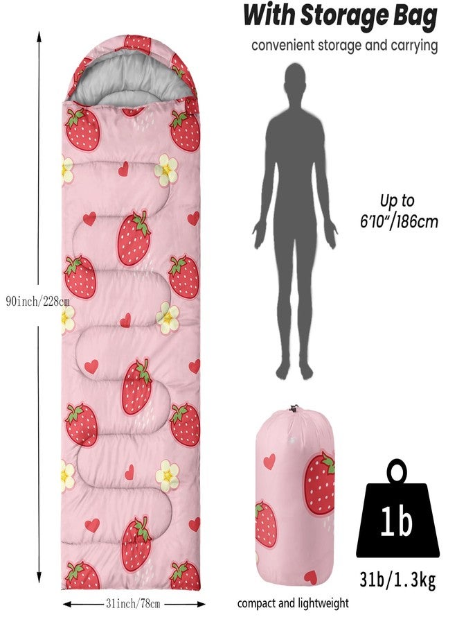 Nttopship Sleeping Bags for Adults Youth Kids,3D Printing Camping Sleeping Bag for Girls Boys Lightweight Waterproof Cold/Warm Weather Sleeping Bag for 3 Seasons - Image 2