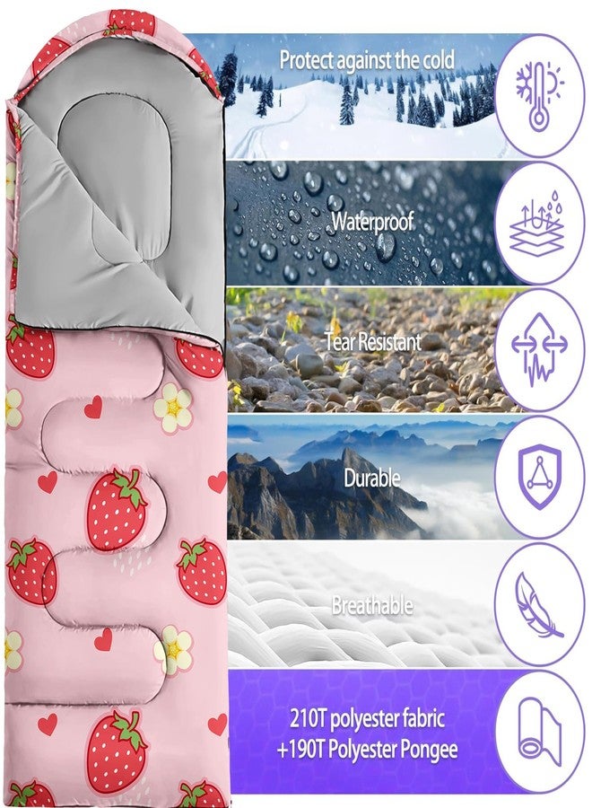 Nttopship Sleeping Bags for Adults Youth Kids,3D Printing Camping Sleeping Bag for Girls Boys Lightweight Waterproof Cold/Warm Weather Sleeping Bag for 3 Seasons - Image 3
