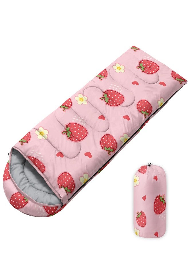 Nttopship Sleeping Bags for Adults Youth Kids,3D Printing Camping Sleeping Bag for Girls Boys Lightweight Waterproof Cold/Warm Weather Sleeping Bag for 3 Seasons - Image 1