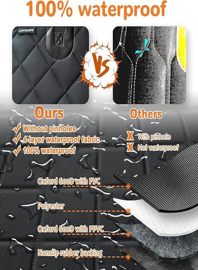 TAOCOCO 6 in 1 Convertible Dog Car Seat Cover for Back Seat (Full Black, X-Large (60" W x 64" L)) - Image 5