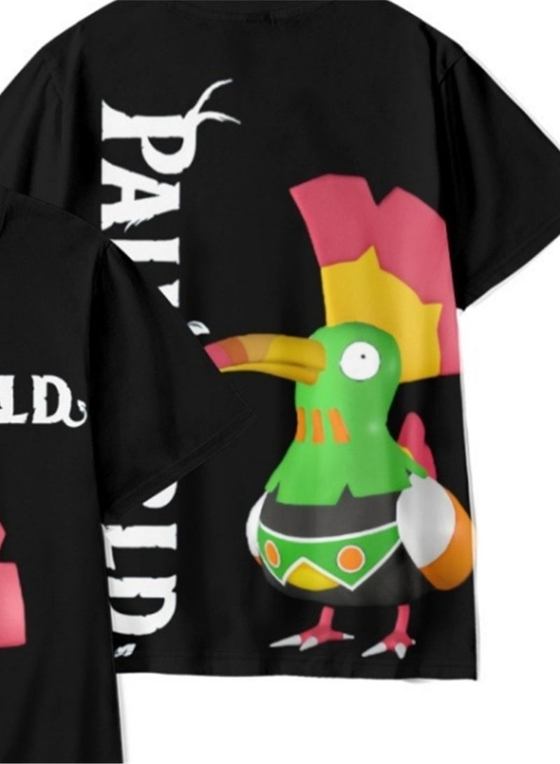 Palworld Phantom Beast Palu 3D digital printing summer short-sleeved T-shirt for adults and children - Image 5