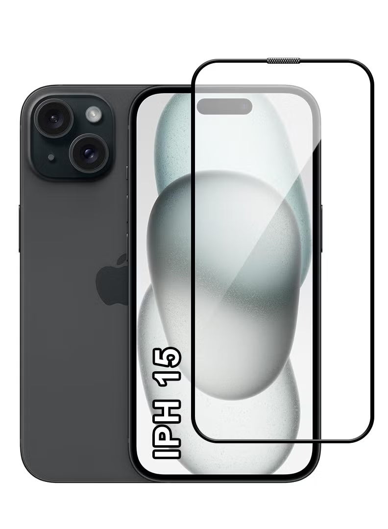 YoYoTech Screen Protector For Apple iPhone 15 6.1 Inch 2023,9H Hardness Tempered Glass Film,Bubble Free Easy Installation,Full Coverage,Anti Scratch And Touch Sensitive - Image 1