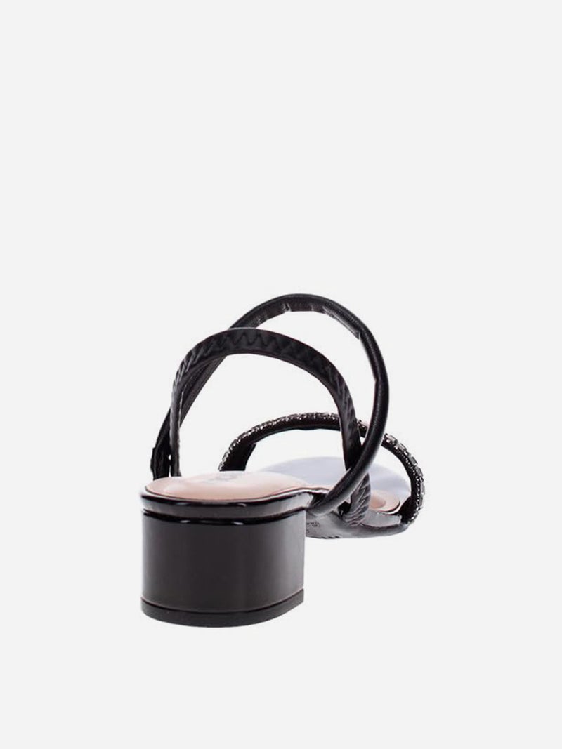 Moleca Embellished Ankle Strap Block Heel Sandals - Image 4