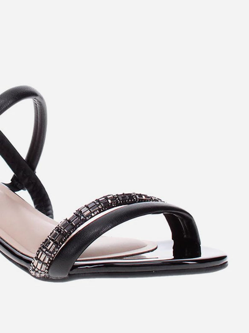 Moleca Embellished Ankle Strap Block Heel Sandals - Image 5