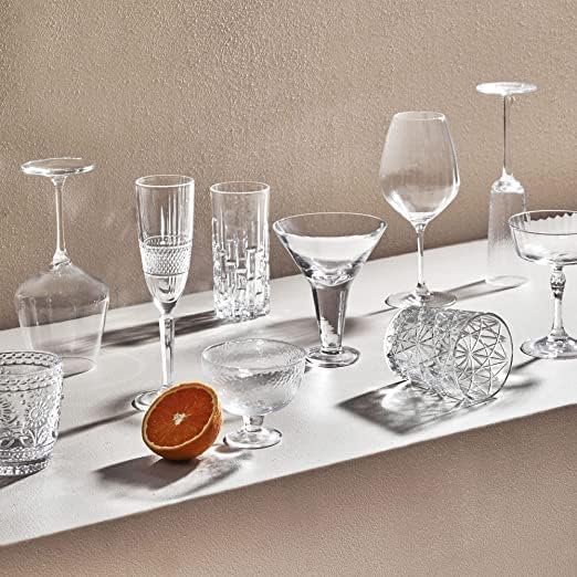 NeWine Italian Premium Juice and Water Glasses Set of 6 Transparent 300ml Drinking Water Glasses Stylish and Crystal Square Highball Glasses for Water Juice and Cocktails Long Highball 310ML - Image 5