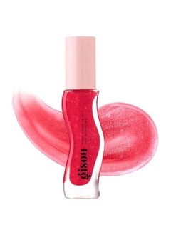 Gisou Gisou Honey Infused Hydrating Lip Oil Cherry On The Cake | Sheer Pinky Red Shimmer, Nourishing & Moisturizing - 0.27 oz / 8ml  - Image 1