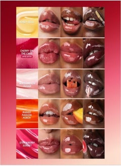 Gisou Gisou Honey Infused Hydrating Lip Oil Cherry On The Cake | Sheer Pinky Red Shimmer, Nourishing & Moisturizing - 0.27 oz / 8ml  - Image 5