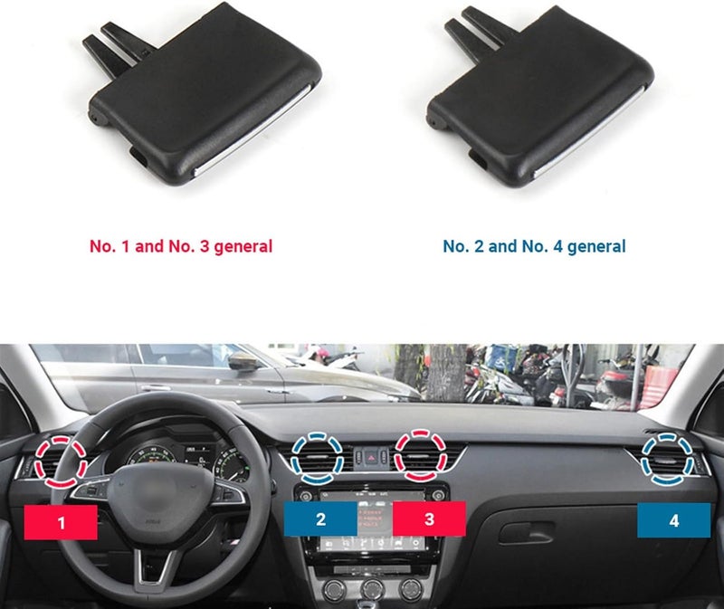 DEMULAX Air Vent Outlet Tab Clip for Skoda Octavia - Image 3