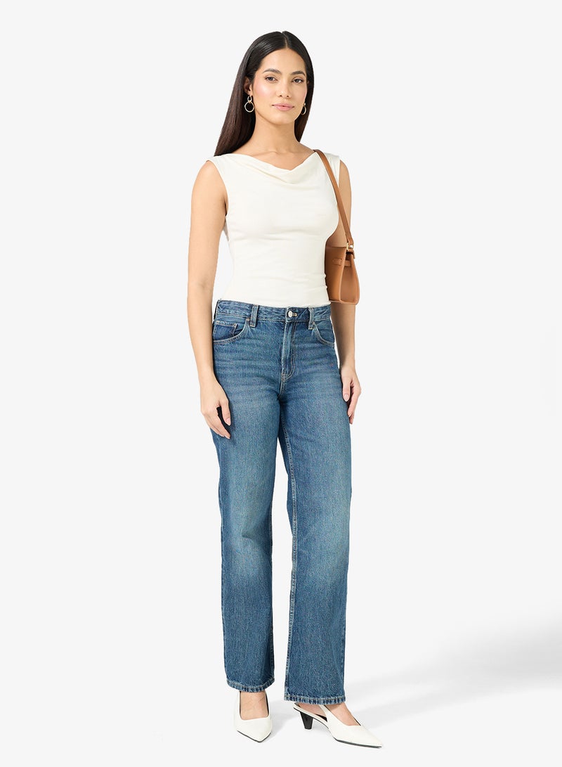 فيرو مودا توب فمجولين بدون أكمام بتصميم شلال - Image 4