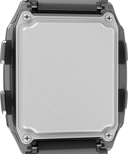 TIMEX ساعة تيمكس للجنسين Q LCA 35 مم - حزام رمادي بقرص رقمي وحالة رمادية - Image 4