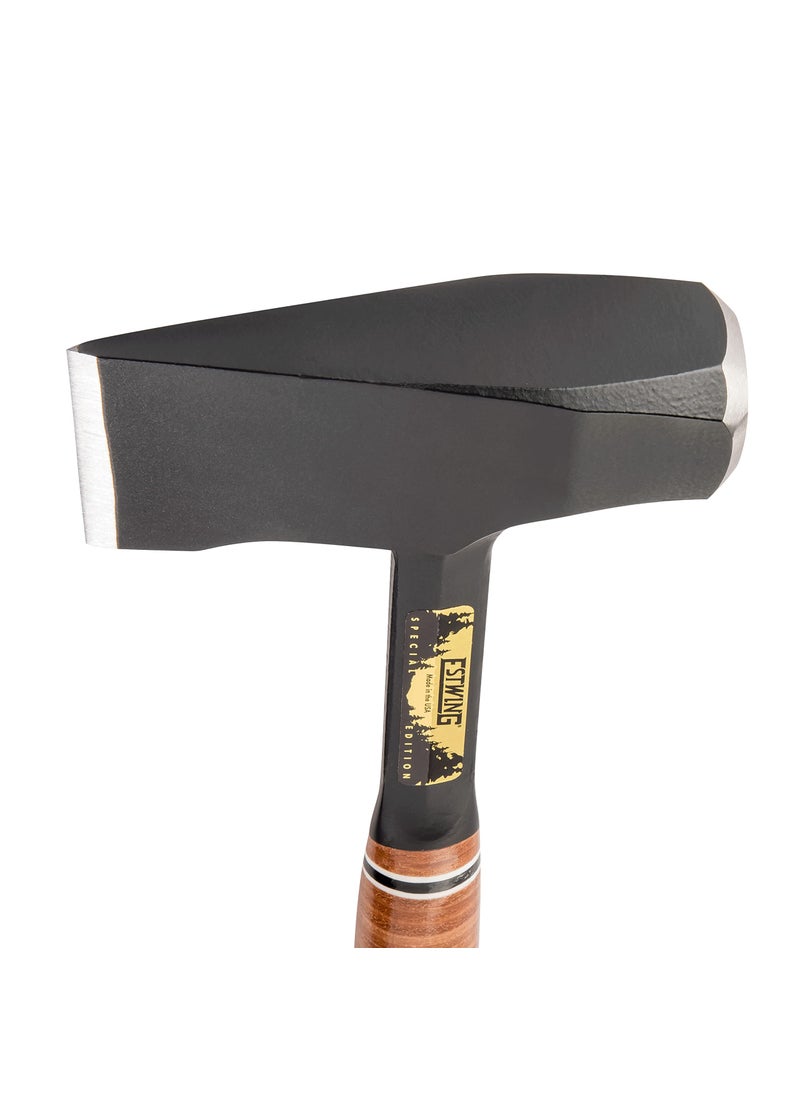 Estwing ESTWING Special Edition Fireside Friend Axe - 14" Wood Splitting Maul with Forged Steel Construction & Genuine Leather Grip - EFF4SE  - Image 3