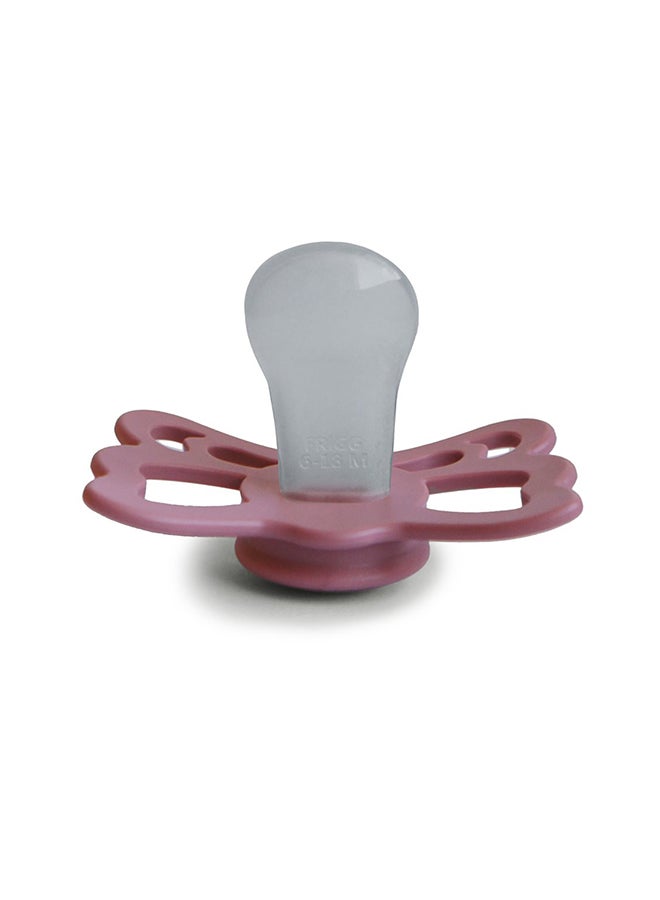 FRIGG Butterfly Anatomical Silicone Baby Pacifier 6-18M Cedar - Size 2