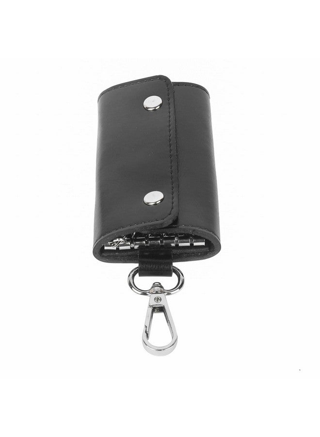 Instabuyz Leather 6 Key Hooks Unisex Keychain Wallet - Image 2
