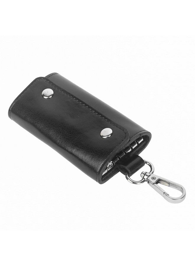 Instabuyz Leather 6 Key Hooks Unisex Keychain Wallet - Image 1