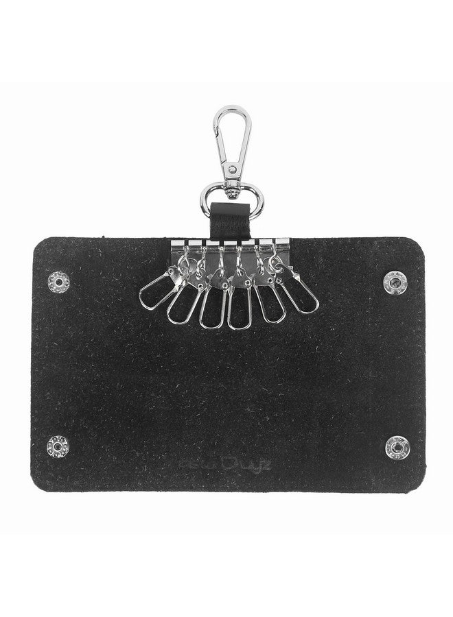Instabuyz Leather 6 Key Hooks Unisex Keychain Wallet - Image 5