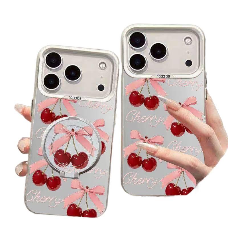 BB TPU Protective Case for iPhone 16 / 16 Plus / 16 Pro / 16 Pro Max with Drop Protection and Anti-Fingerprint plus Shockproof plus Bow Design plus Pony Pattern in White - Image 2