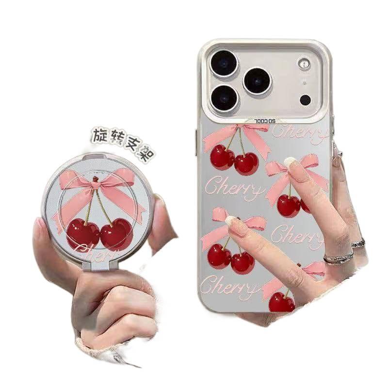 BB TPU Protective Case for iPhone 16 / 16 Plus / 16 Pro / 16 Pro Max with Drop Protection and Anti-Fingerprint plus Shockproof plus Bow Design plus Pony Pattern in White - Image 1