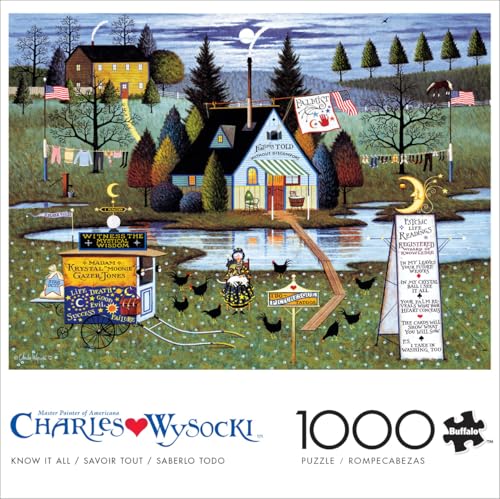Buffalo Games - Charles Wysocki - Know it All - 1000 Piece Jigsaw Puzzle for Adults -Challenging Puzzle Perfect for Game Nights - Finished Size is 26.75 x 19.75 - Image 2