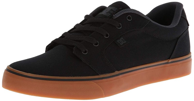 DC Men's Anvil TX Shoe, Black/Gum, 9 D M US