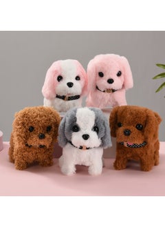 Generic Simulation Electric Puppy Online Celebrity Doll Electric Plush Toy Dog Will Walk And Call Tail Electronic Pet Dog-Color:Short-legged Cat-Gray  - Image 3