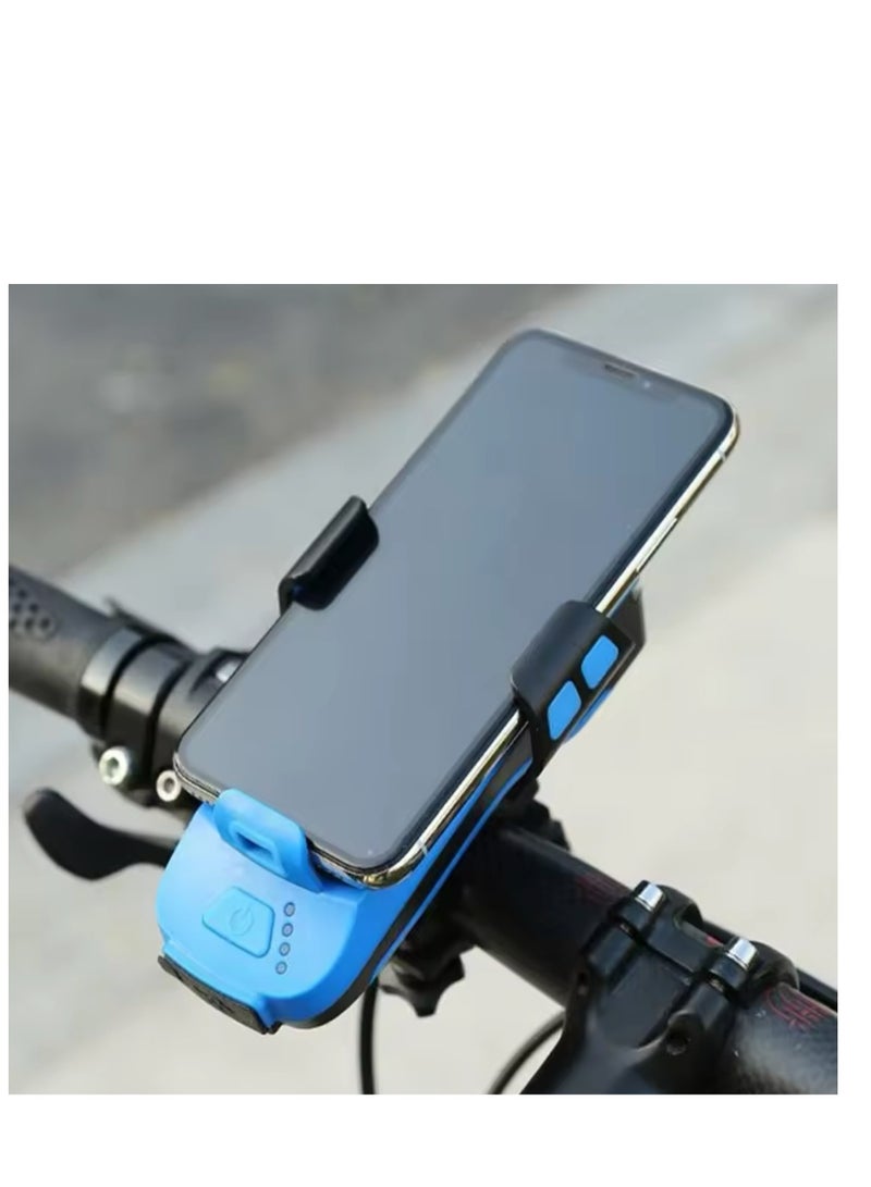 BLUE CORAL Multifunction Bicycle Light USB Charging Phone Holder Bike Lamp Power Bank Front Bike Lamp 4000Mah Bicycle Led Lamp - Image 4