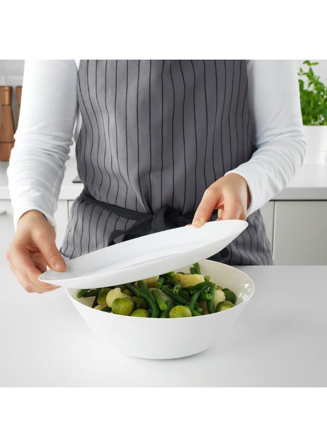 Serving Bowl White Height 7 cm Diameter 23 cm Volume 1.6L - Image 4