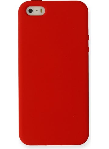 HappyCase iPhone 5 Case Nano Velvet Silicone Inside - Red  - Image 1