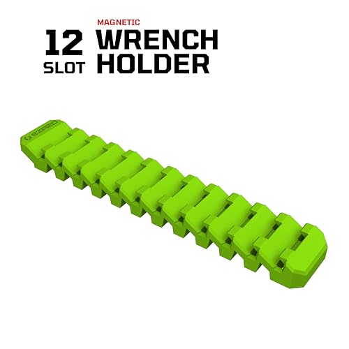 E-Z Red EZRED FWR12-G Magnetic Flexible 12 Slot Wrench Rack Holder Non-Marring Slim Design Storage Organization - Image 2