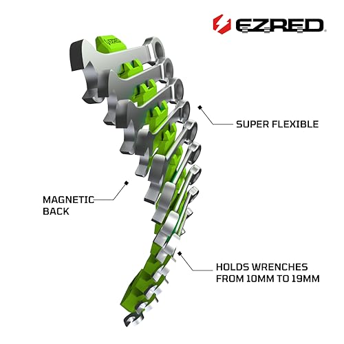E-Z Red EZRED FWR12-G Magnetic Flexible 12 Slot Wrench Rack Holder Non-Marring Slim Design Storage Organization - Image 3