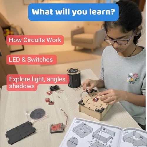 MakerVerse Projecto | Projector Science Project Kit for Ages 8-14 Learn Light, Shadow, Electricity, Angles | Gift for Girls & Boys - Image 2