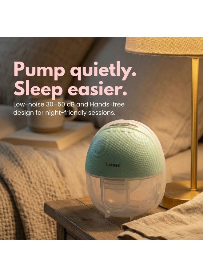 Turtees Wearable Electric Breast Pump for Mothers | Hands-Free In-Bra Milk Expression | Natural Suction with Massage, Multitronic & Express Modes | USB Rechargeable, Portable & Quiet (Pack of 2) - Image 4