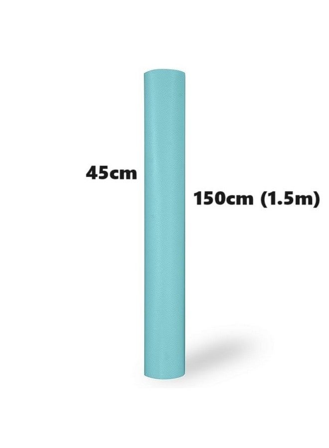 ElastPro (45 cm X 1.5 m) Light Blue EVA Food Grade Washable Anti Slip Mat/Sheet for Fridge, Shelf Liner, Table, Kitchen Drawer mat (Diamond Texture, Light Blue) - Image 2