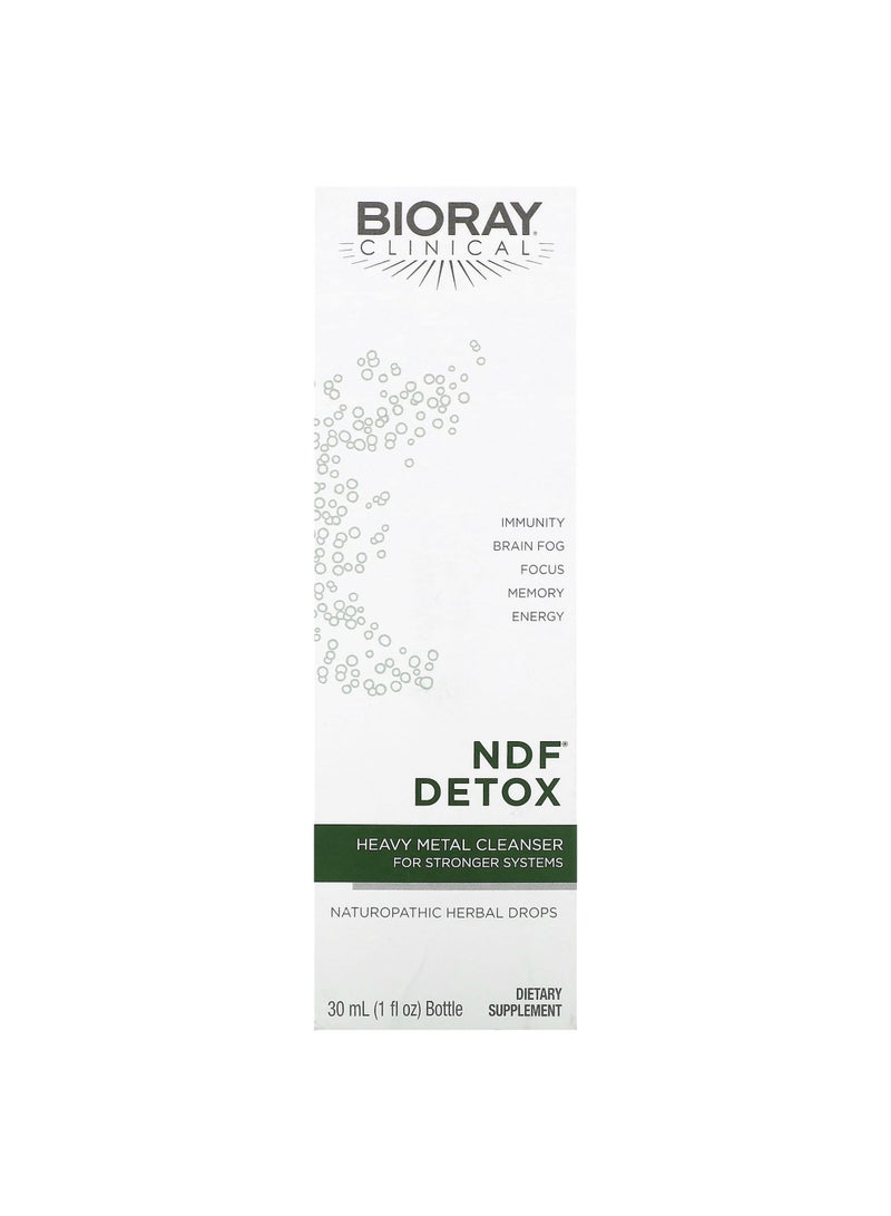 NDF Detox, Heavy Metal Cleanser For Stronger Systems, 1 fl oz (30 ml)