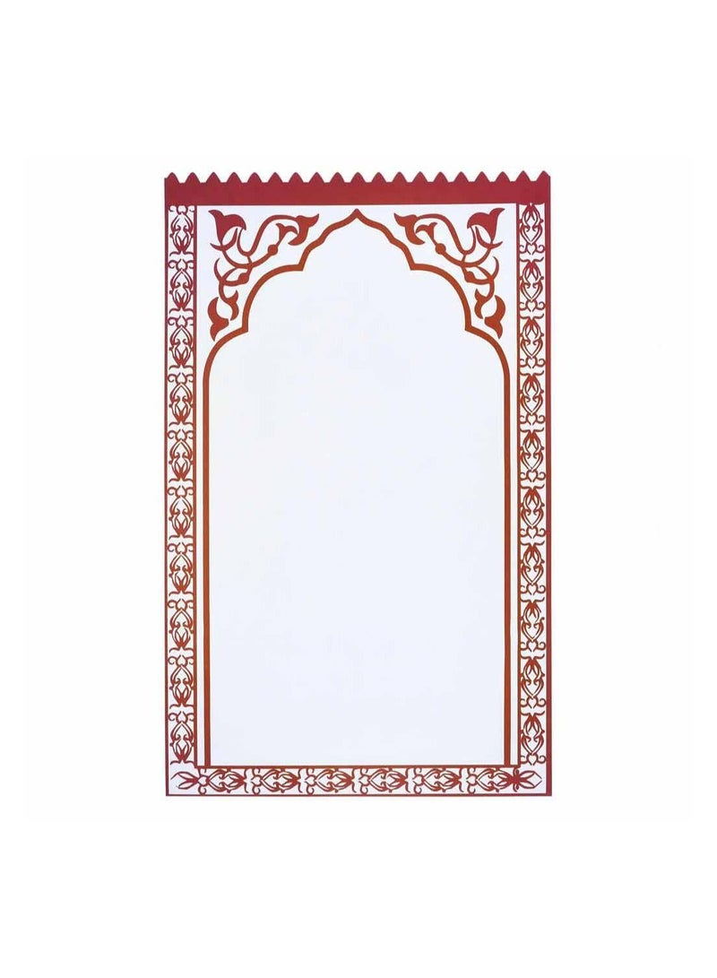 SANTHOME Prayer Mat foldable - Prayer Rug Soft Suede Large Prayer mat with Velvet Pouch and gift box, PREMIUM gift set for men(Maroon) - Image 2