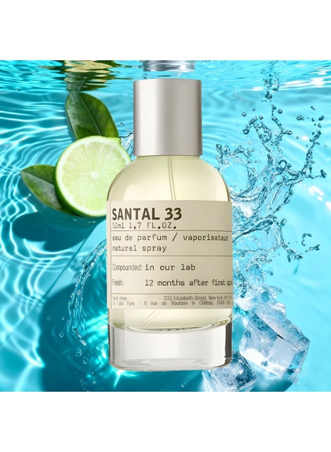 33 Pheromone Cologne & Body Mist for Men, Ice Fresh Summer EDP Perfume 100ml - Long Lasting Cooling Fragrance Spray, Sweat-Resistant Gift - Image 2