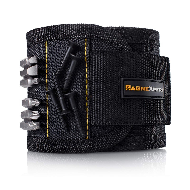 Magnelex Magnexpert Magnetic Wristband for Holding Screws, Nails and Drill Bits - Crafted from Ballistic Nylon with 15 Powerful Magnets, Stocking Stuffer for Men - Image 1