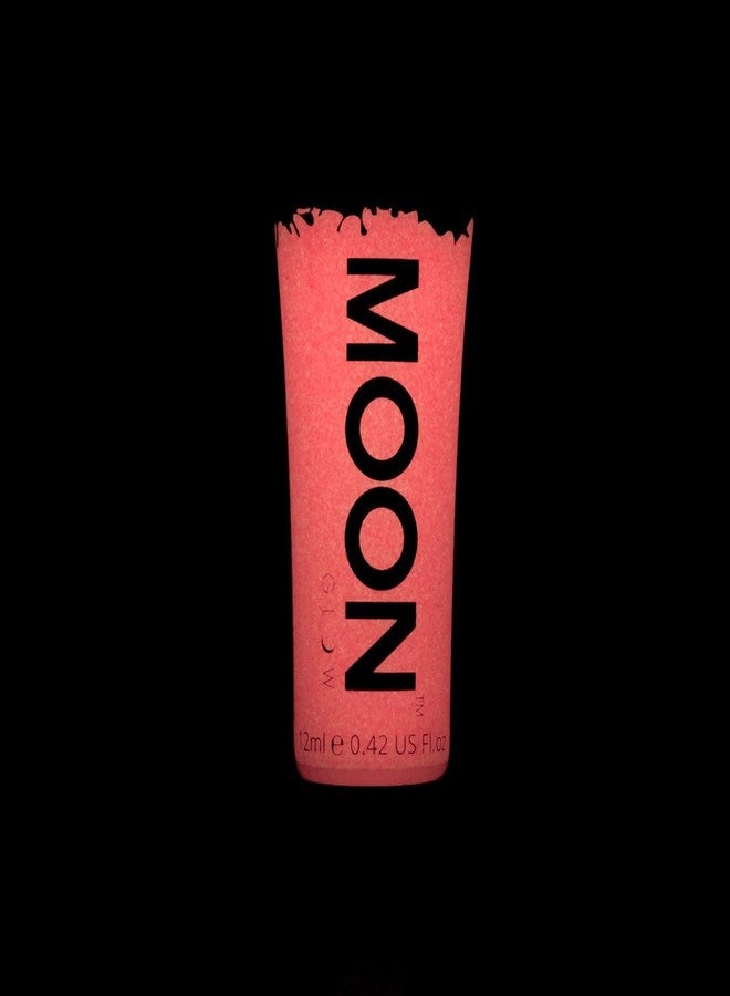 Moon Glow - Glow in the Dark Face & Body Paint - 0.42oz Pink - Phosphorescent - Charge to Glow - Image 2
