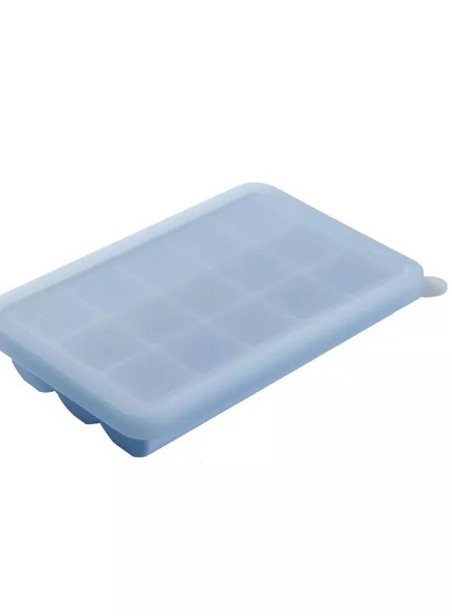 Baby 15-grid blue silicone food complementary box - Image 2