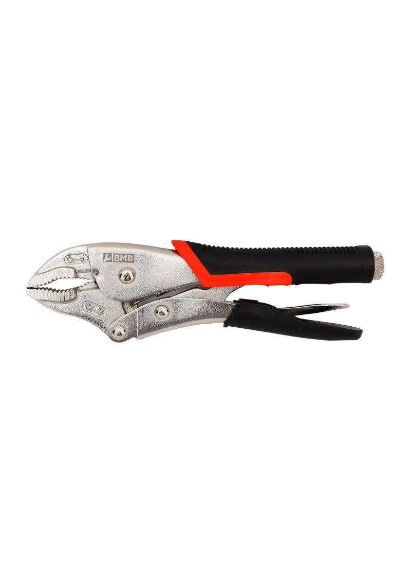 BMB tools - Heavy Duty Vise Grip Plier Rubber Handle - 10inch | Curved Jaw Vice Grips pliers, Wire Cutter, Locking Adjustable Vise Grips for Clamping Twisting Welding - Image 1