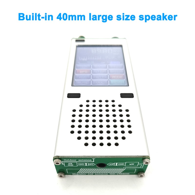 ATS120 SI4732 ESP32 BT 150K-30Mhz 64M-108Mhz Receiver Frequency Amplitude Modulation LSB USB All Band Modes Adjustable 2.4inch Digital TFT Display with Rotary Encoder Knob - Image 5