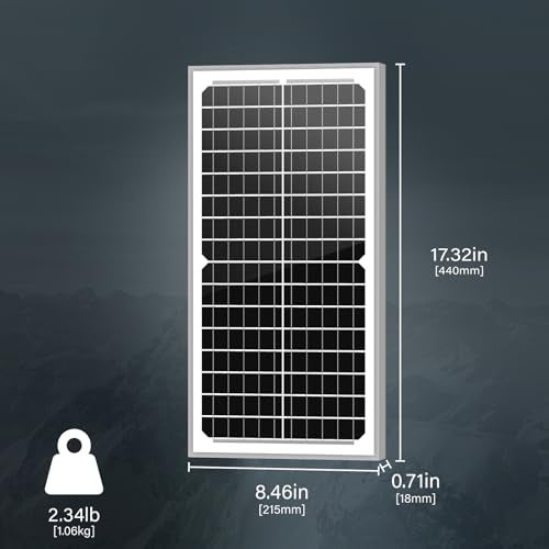 Newpowa 10W(Watts) 12V(Volts) Monocrystalline 10BB Solar Panel High-Efficiency PV Module Power for Boat RV Gate Opener Fences - Image 2