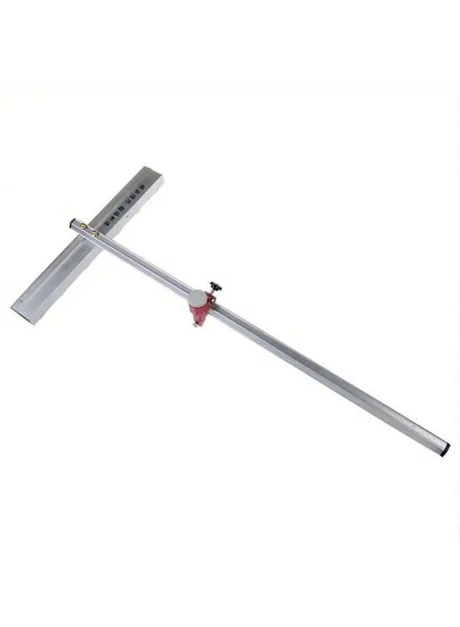 Silvery Aluminum Alloy T Shaped Push Glass Cutter Tool 60cm Length Portable Tile Cutter - Image 2