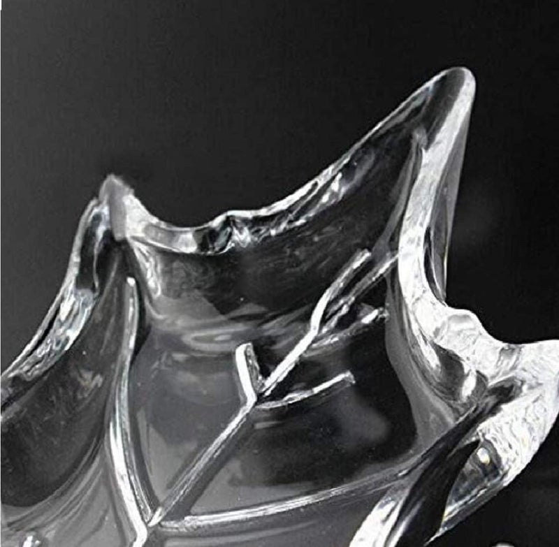 AVNISH صينية زجاجية على شكل خريطة أفنيش لتقديم الفواكه المجففة والوجبات الخفيفة والحلويات والشوكولاتة مفيدة لتزيين غرفة المعيشة - Image 4