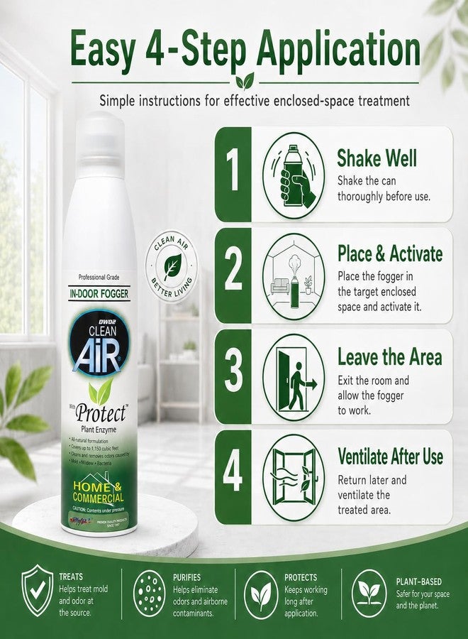 DWD2 Protect™ Home & Commercial Mold-Treatment Plant-Based Mold-Odor Remover Fogger Treatment - eco-friendly solution for a safer and healthier living and working space (8 oz. - Image 3