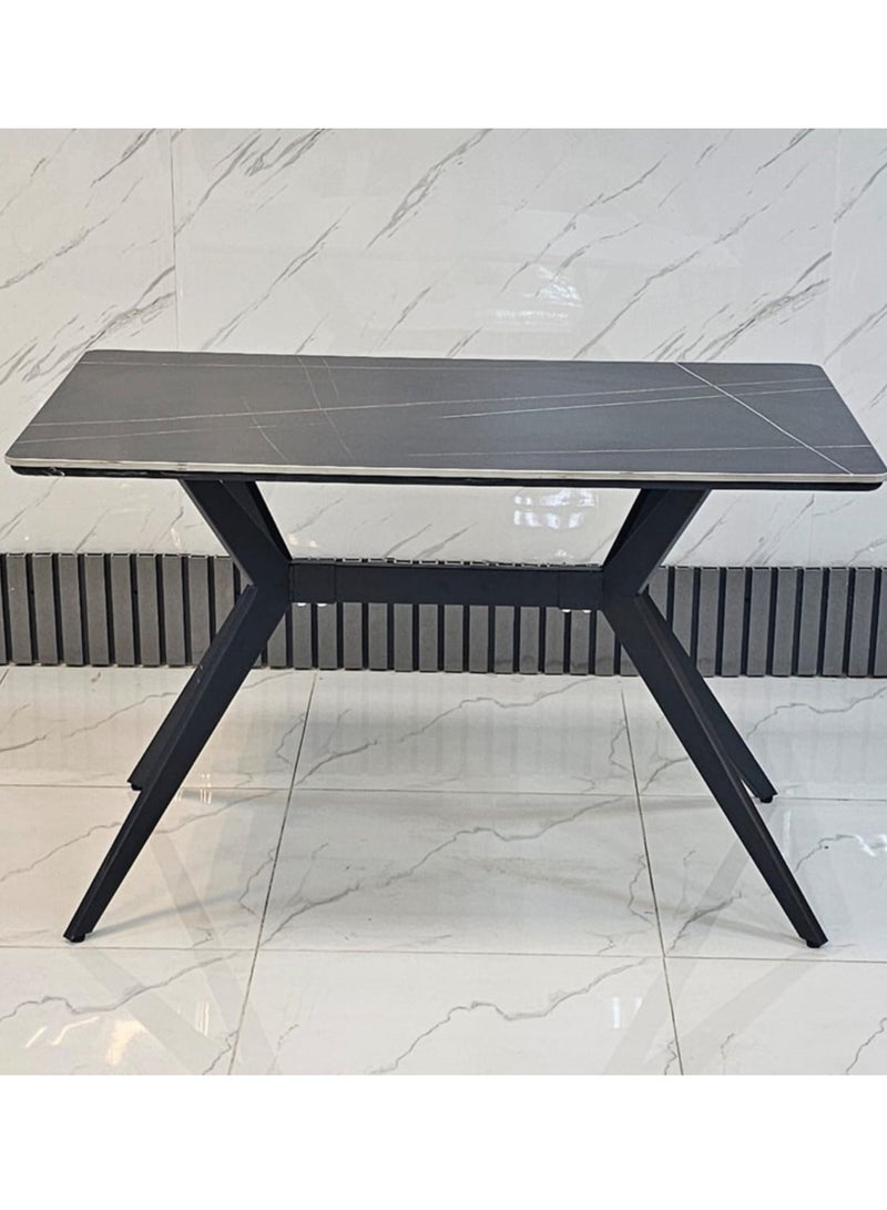 طاولة طعام عصرية بسطح سيراميكي 120*70*75 سم - Image 3