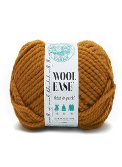 Lion Brand Yarn (1 Skein) Lion Brand Yarn Wool-Ease Thick & Quick Bulky Yarn, Butterscotch  - Image 1