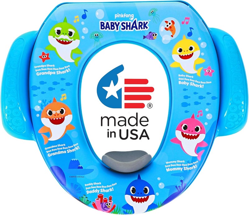 Nickelodeon Baby Shark 'Sharktastic' Soft Potty Seat and Potty Training Seat - Soft Cushion, Baby Potty Training, Safe, Easy to Clean - Image 1