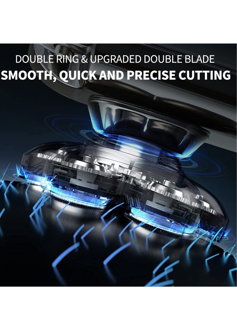 SYOSI - Bald Head Shavers for Men Waterproof Electric Rechargeable Balding Head Shaver Professional Anti-Pinch Shave Bald Head Wet&Dry Rotary Close Razor with Replaceable Grooming Shaving Heads - Image 1
