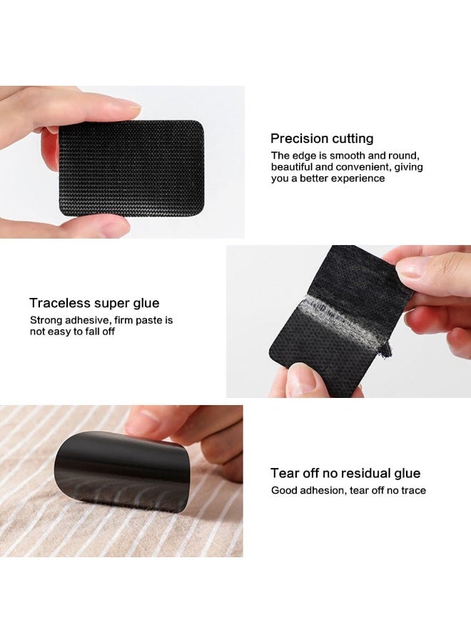 JZS Adhesive Tape Sticky Back Hook Loop Dots,Double Sided Industrial Strength Coins,Heavy Duty Rug Carpet Gripper Pad Mounting Tape for Wall Decor or Tools Hanging,Round and Square,Black,24 Pairs - Image 4